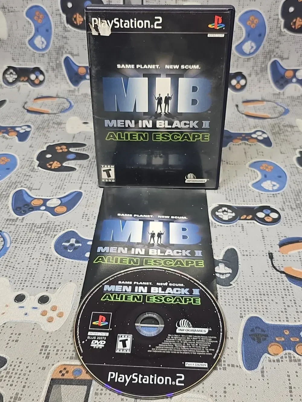 Men in Black II: Alien Escape (Sony PlayStation 2, 2002) CIB CLEANED & TESTED